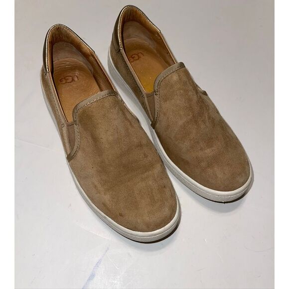Ugg Alameda Slip On Suede Sneakers Chesnut Size 7.5 Chestnut Brown - Picture 1 of 8